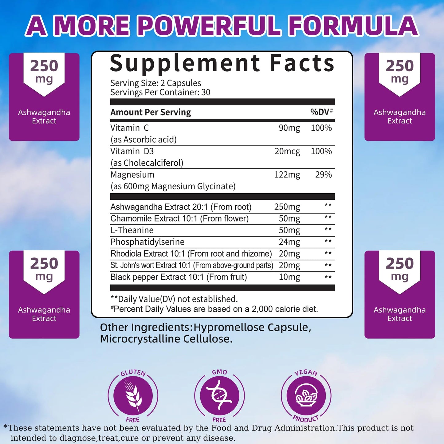 Cortisol Supplements for Women Men, High Cortisol Reducer Health, Detox Cortisol Manager for Stress Relief ,Mood and Sleep with Ashwagandha, L-Theanine, Lower and Control - Non-GMO,Vegan 60 Capsules WllbdloigBuy Supplements Australia