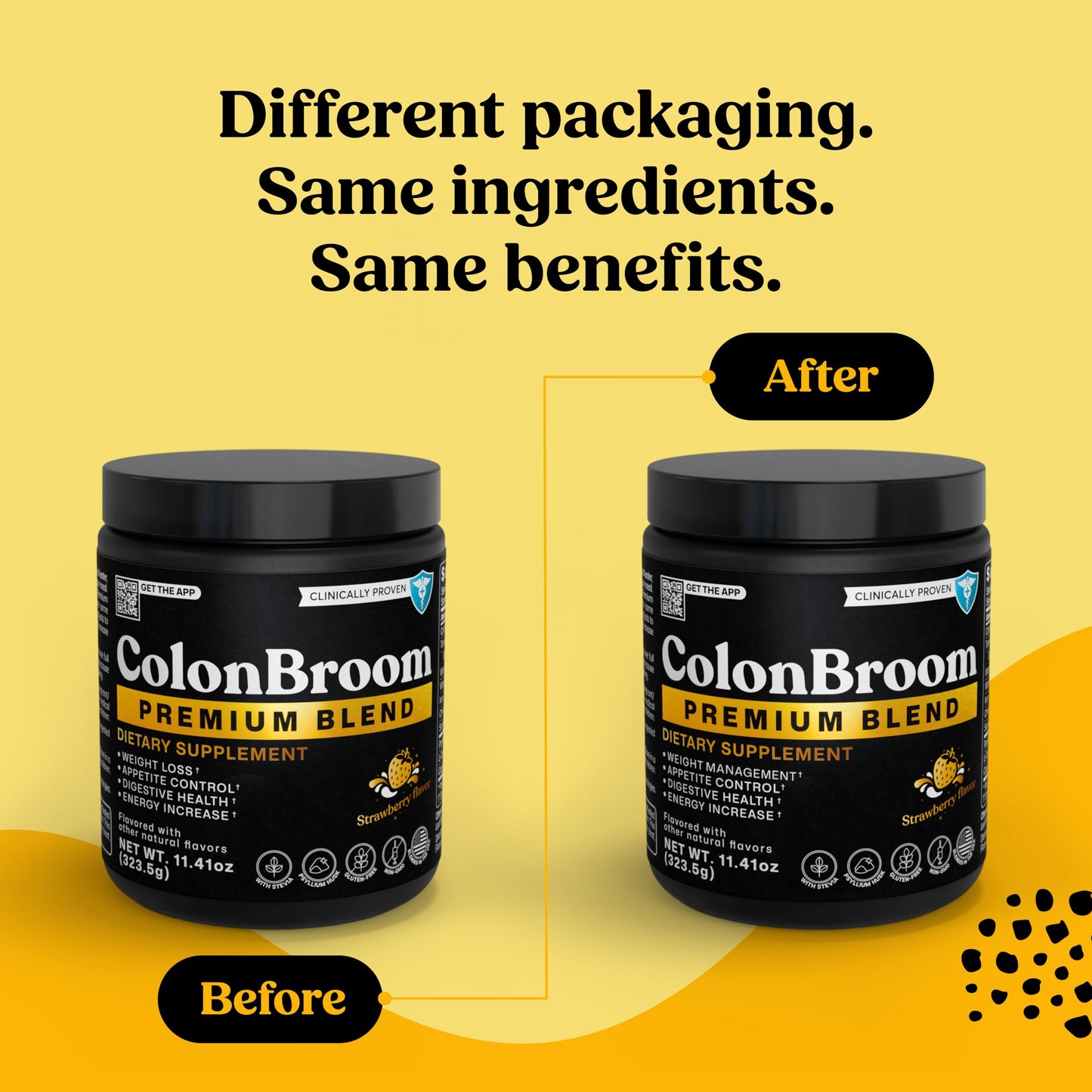 ColonBroom Premium Weight Management Supplement (Strawberry) - Colon Broom Psyllium Husk Fiber Powder Drink - Gluten Free, Non-GMO Colon Cleanse for Bloating Relief & Gut Health, 200 Servings ColonBroomBuy Supplements Australia
