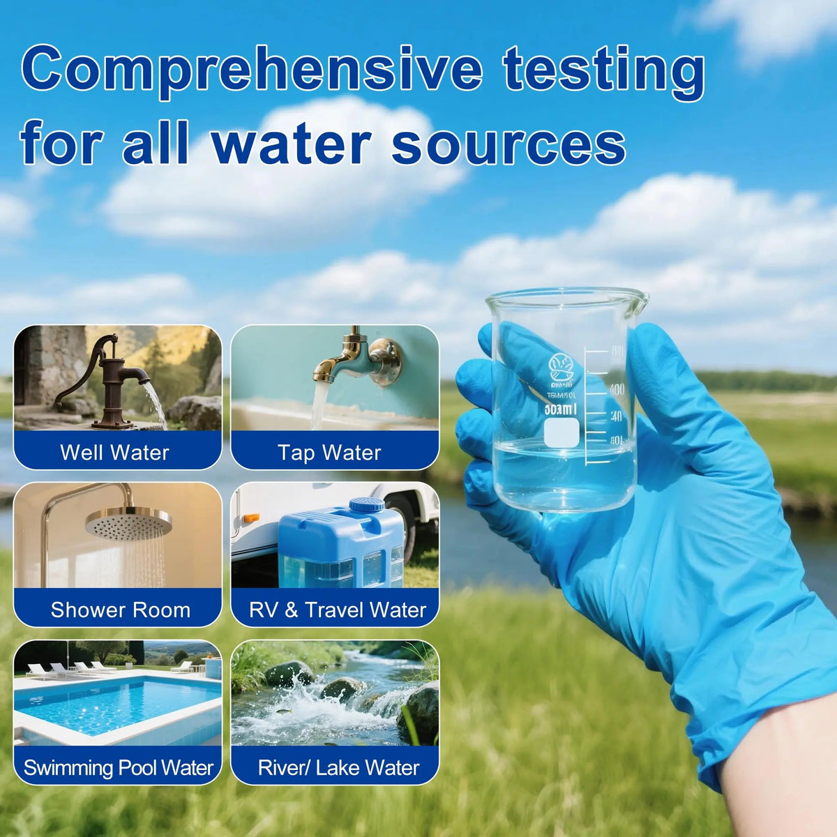 Bacteria Test Kits for Drinking Water - 12 Tests Detect Coliform, E.coli & All Bacteria | Home Quality Testing Kit for Well, Tap, Pool, Hot Tub & City Water | Easy DIY Tester with Free Lab Analysis FunhaostarBuy Supplements Australia