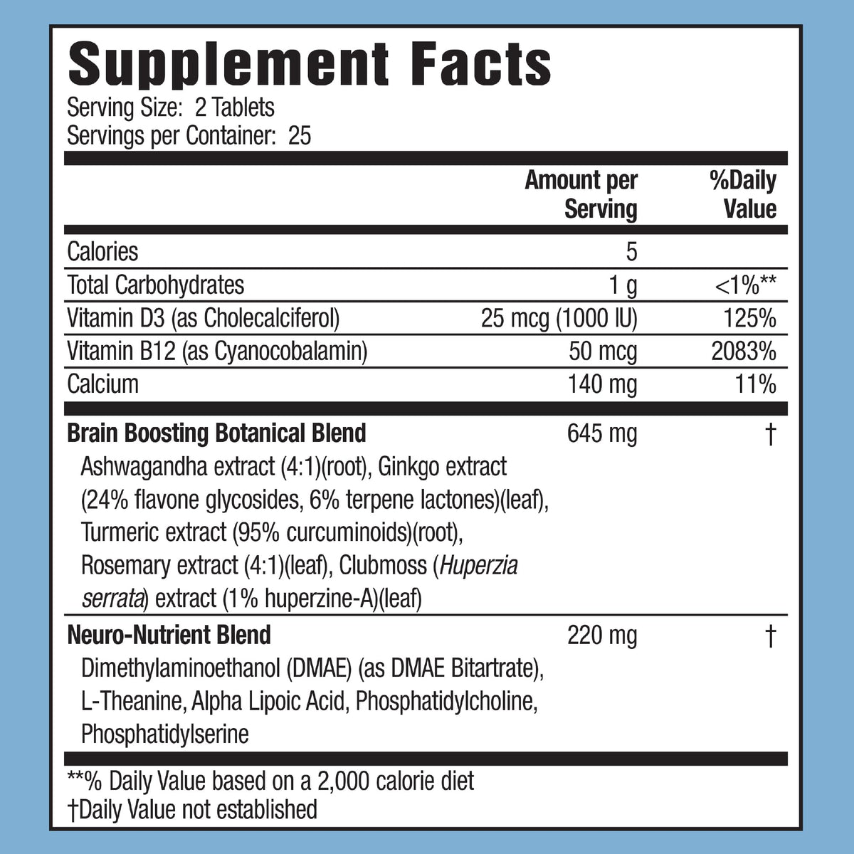 Applied Nutrition Healthy Brain All-Day Focus - 50 Tablets - Powerful 3-in-1 Brain Booster with Turmeric Extract - 25 Servings Applied NutritionBuy Supplements Australia