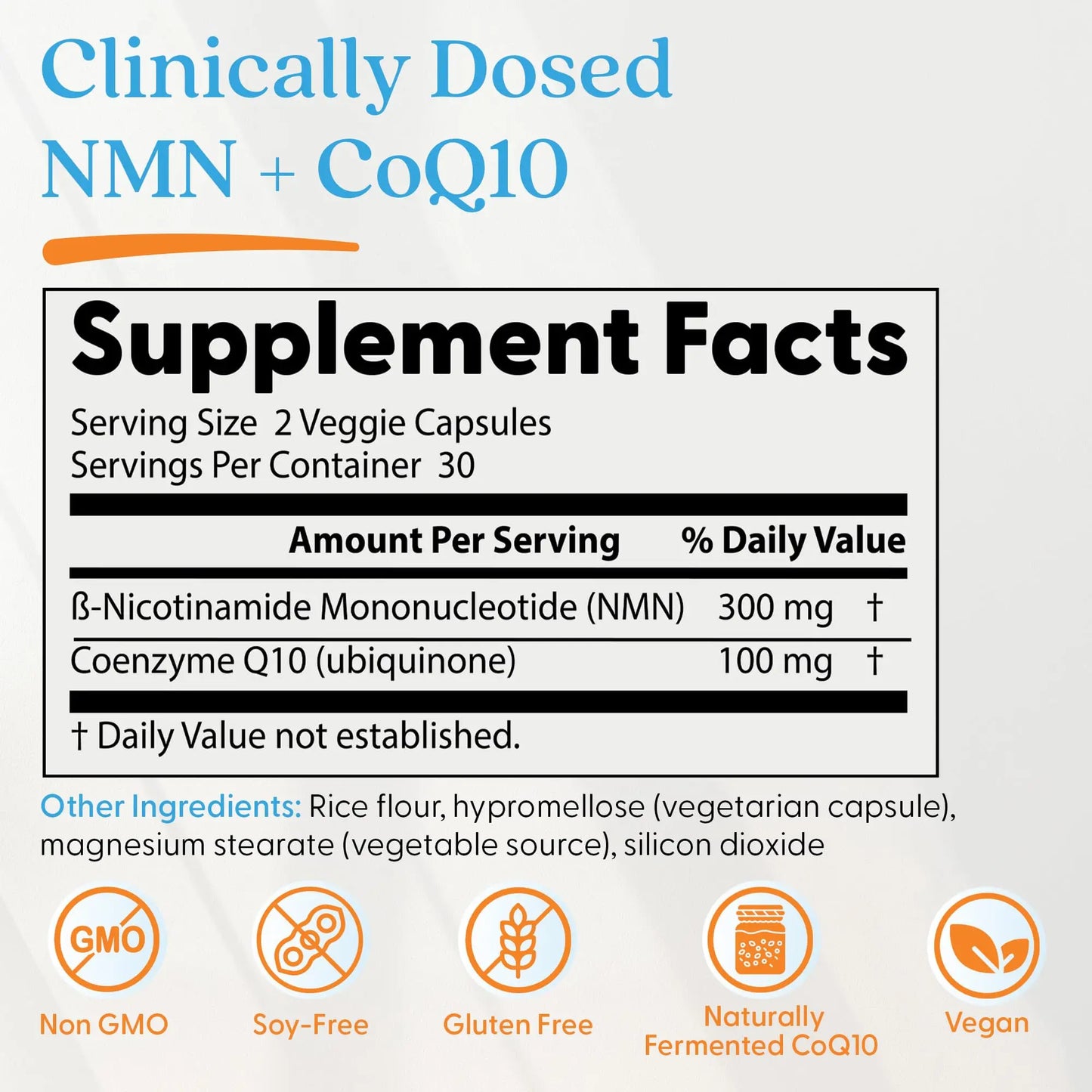 Doctor's Best NMN + CoQ10 Supplement for Women & Men - Supports NAD+ Production & Cellular Energy, Beta Nicotinamide Mononucleotide 150 mg & Coenzyme Q10 50 mg per Capsule, Vegan, Non GMO- 60 Veg Caps Doctor's BESTBuy Supplements Australia
