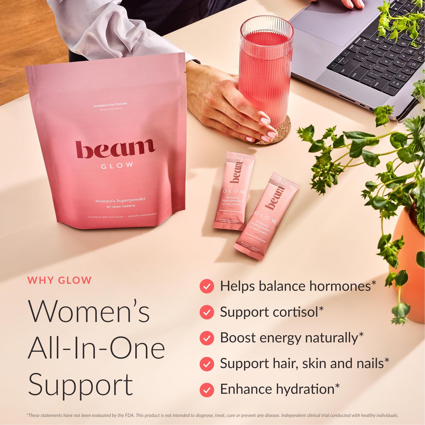 Beam Glow Hormone Balance Supplement for Women – Cortisol Supplement for Women, PMS Relief Supplement, Perimenopause & PCOS Support, Womens Vitamins, Beam canada supplements