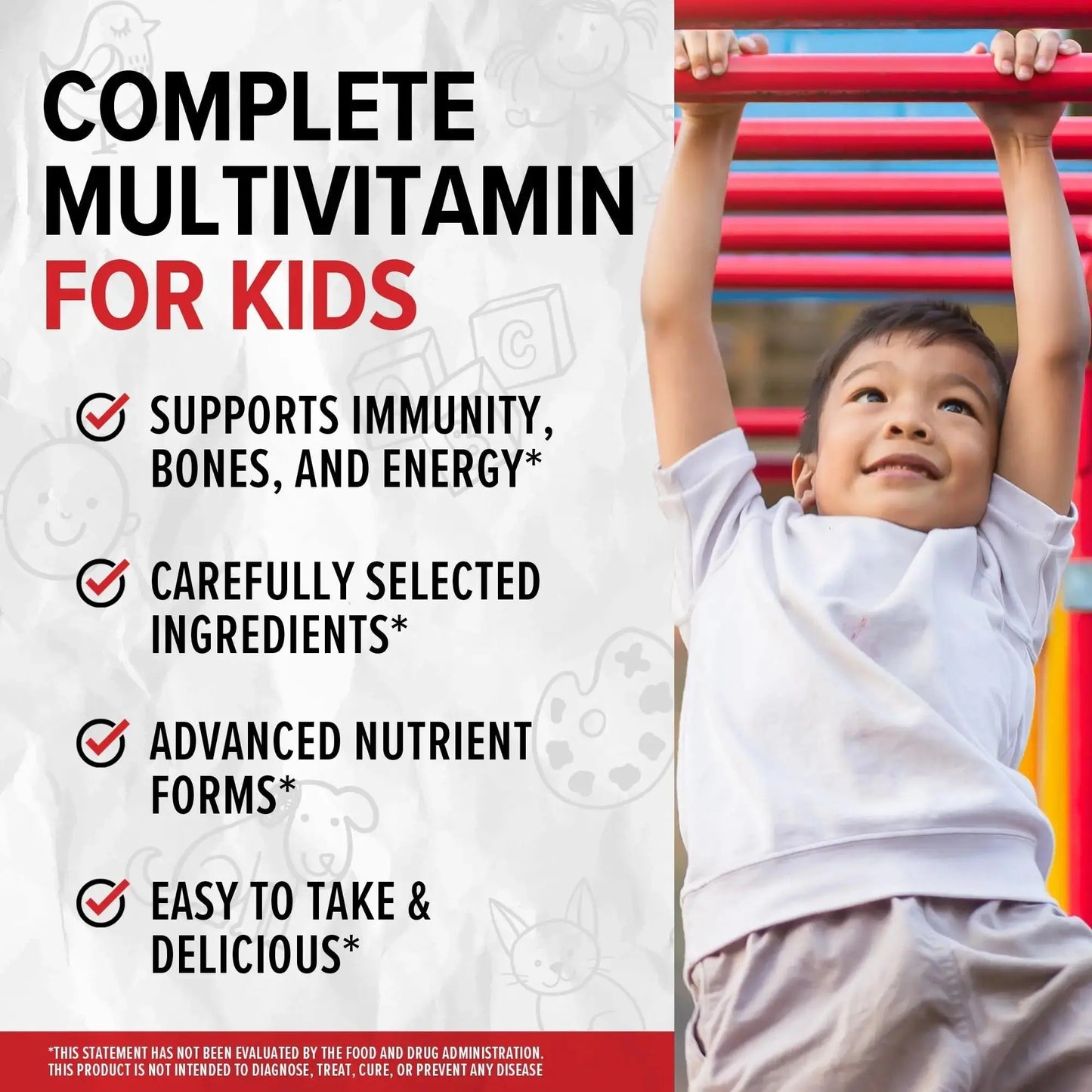 10X Health Children’s Methylated Multivitamin Gummies - 60 Count Kids Multivitamin Gummies, Complete Daily Nutrition 10X Health System