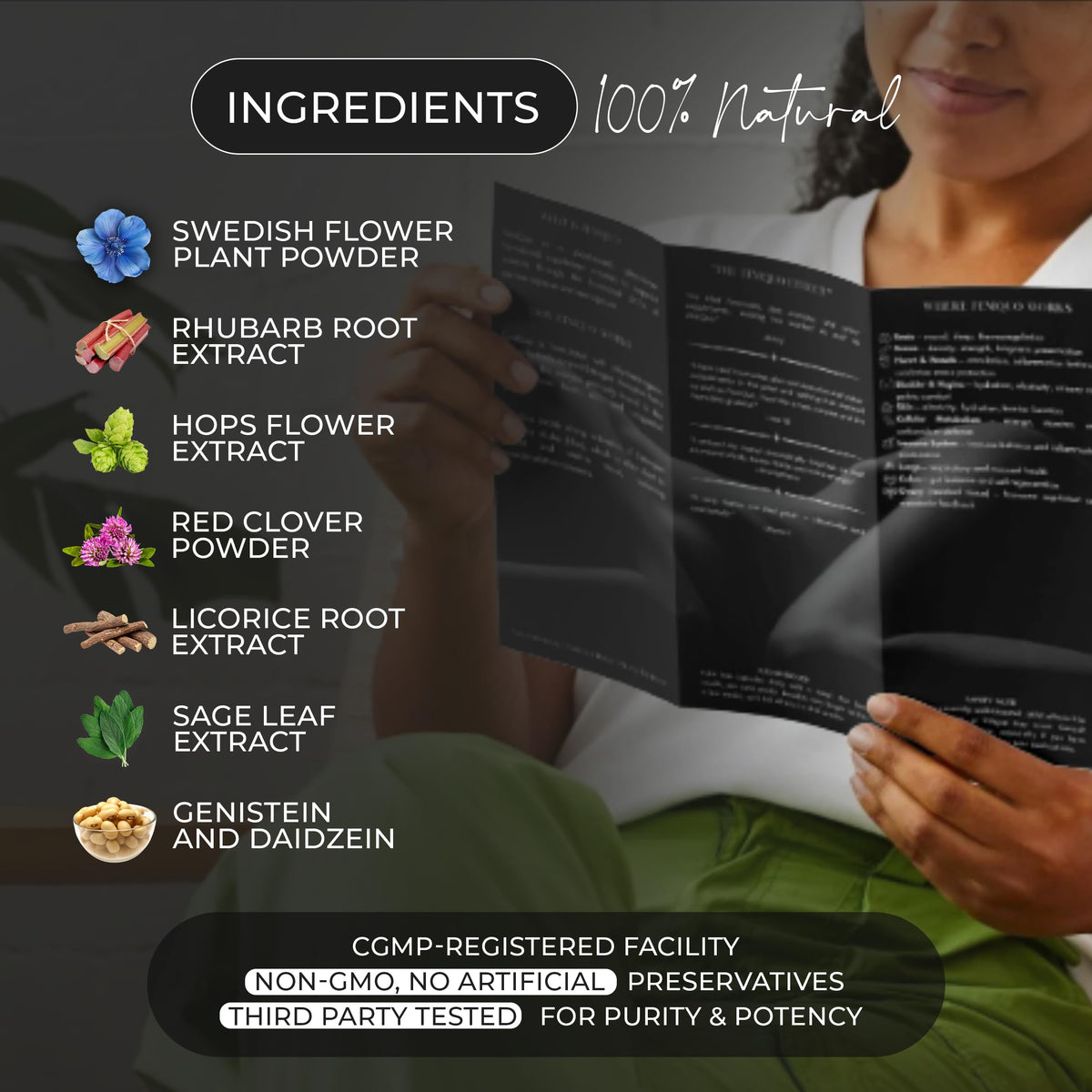 FemQuo by Dr. Honey Menopause & Perimenopause Support for Women Non Hormonal OBGYN Formulated with Rhapontic Rhubarb Red Clover Hops &Sage to Help Hot Flashes Night Sweats Sleep and Mood 60 Capsules FemQuo by Dr. HoneyBuy Supplements Australia