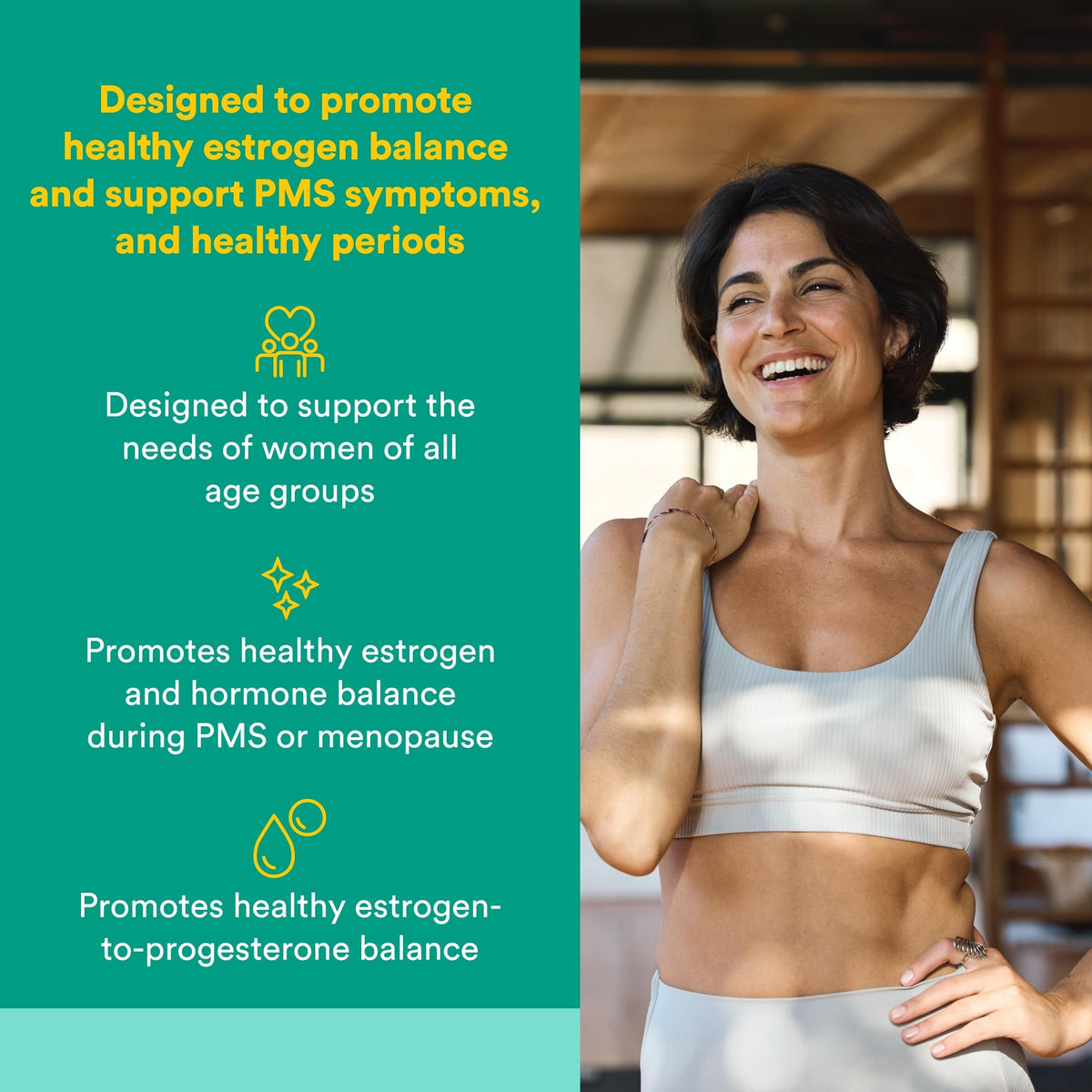 Natural Factors WomenSense EstroSense - Daily Hormonal Balance Support Supplement - Supports Healthy Menstration & Menopause - Non-GMO Natural Supplement - 120 Vegetarian Capsules (60 Servings) Natural FactorsBuy Supplements Australia
