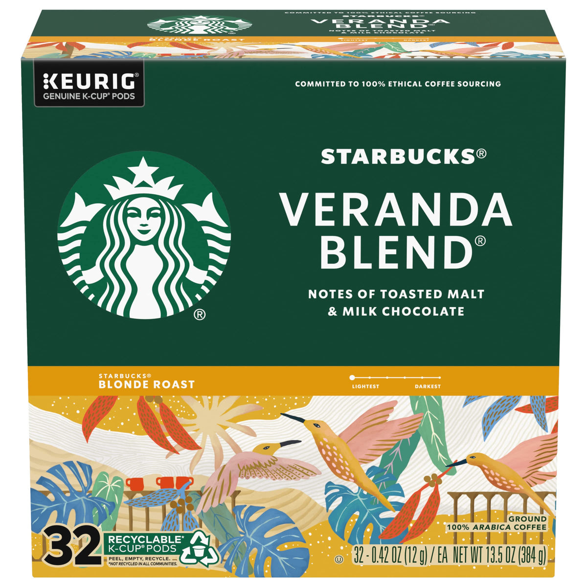 Starbucks Veranda Blend Coffee K-Cups,4/24 Pack-96 K-Cups StarbucksBuy Supplements Australia