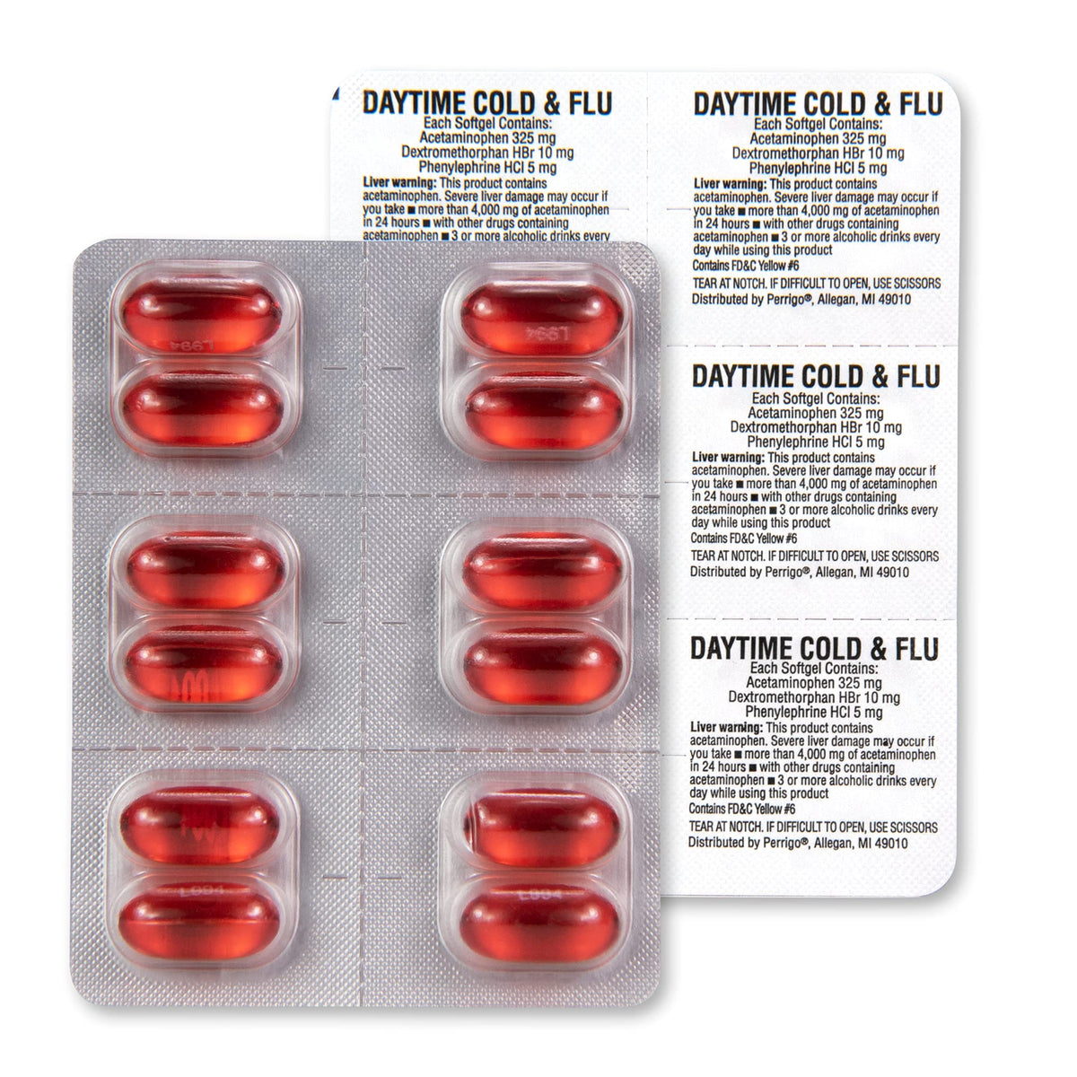Amazon Basic Care Daytime Cold & Flu Liquid Caps; Cold Care for Daytime Cold and Flu, Orange, 48 Count (Pack of 1) Amazon Basic Care buy supplements Au