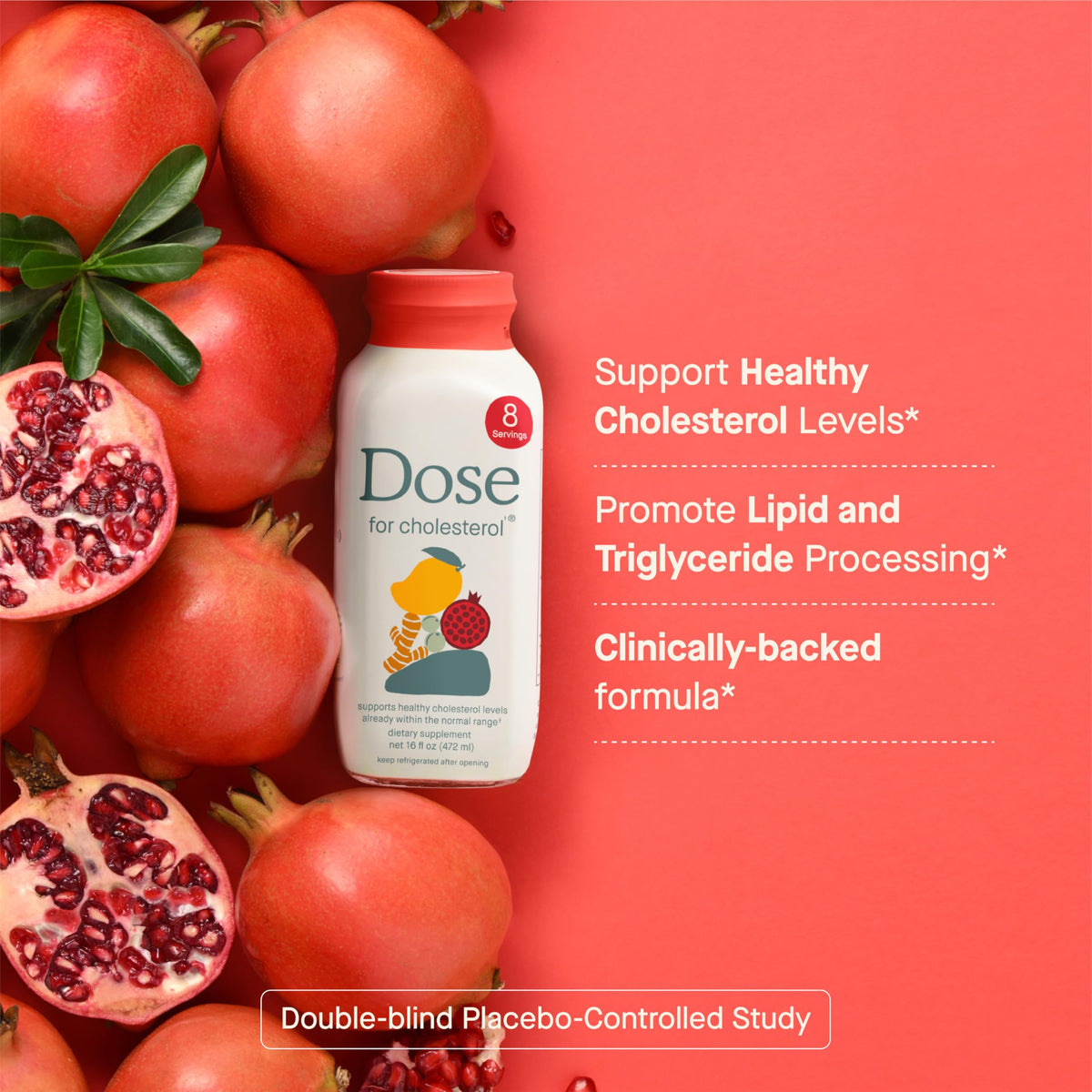 DOSE for Cholesterol Supplements Maintain Healthy Cholesterol Levels and Supports Cardiovascular Health Gluten-Free Vegan Zero Sugar, 16oz Bottle, 3 Pack (3 Week Supply) DOSE buy supplements Au