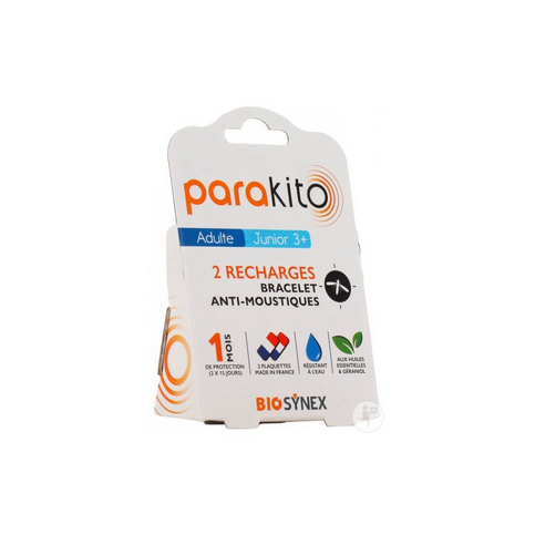Set of 2 mosquito repellent refills for PARAKITO bracelets