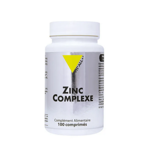 Zinc Complexe 15 mg 100 comprimés VIT'ALL+