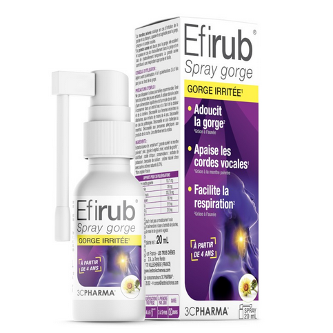Efirub irritated throat spray 3C PHARMA