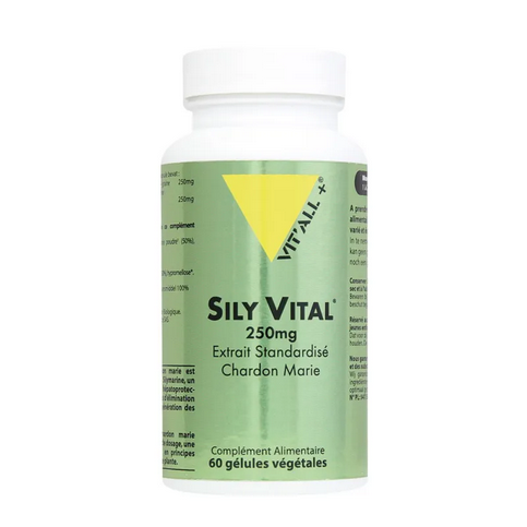 Sily Vital (Chardon marie) Extrait standardisé 250 mg 60 gélules VIT'ALL+