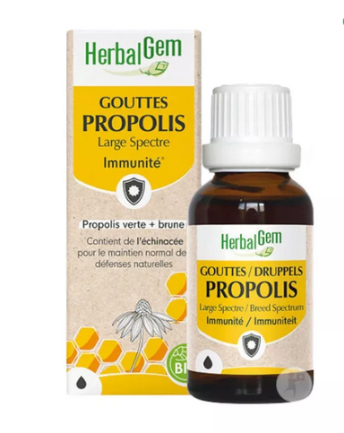 Propolis BIO Large spectre Flacon gouttes Gorge 15 ml HERBALGEM