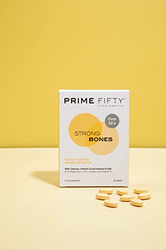 Prime Fifty Strong Bones Supplements – 28 Multivitamin Tablets with Calcium, Magnesium FutureYou CambridgeBuy Supplements Australia