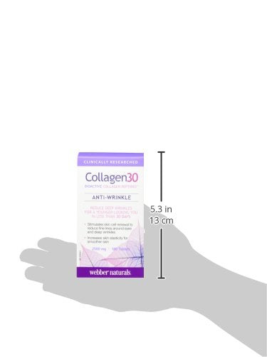 Webber Naturals Collagen30® Bioactive Collagen Peptides 2500 mg 180 Tablets Webber NaturalsBuy Supplements Australia
