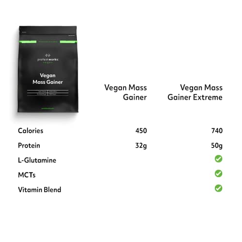 Protein Works - Vegan Mass Gainer Extreme | High Calorie Protein Powder | Weight Gainer Protein WorksBuy Supplements Australia