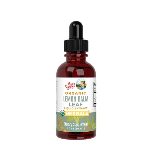MaryRuth Organics Lemon Balm Leaf Liquid Extract | Mood Support | Relaxation | Calming | Nervine Herbal | Lemon Balm Tincture | USDA Organic | Vegan | Non-GMO | Gluten Free | 1 Fl Oz MARYRUTH'SBuy Supplements Australia