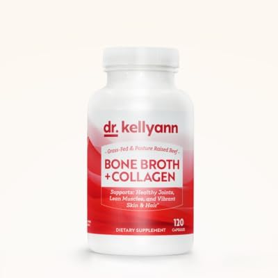 Dr. Kellyann Bone Broth Capsules | 500mg Collagen Per Serving | Supports Gut Health | Joint & Cartilage Repair | Skin Hair Nails | Fasting Support | Grass-Fed Beef | Digestive Wellness | 40 Servings Dr. Kellyann buy supplements Au