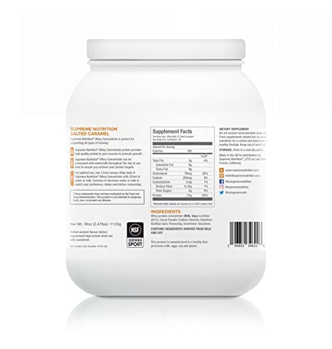Supreme Nutrition Whey Protein Concentrate | 1.12kg - 28 Servings | Lean Muscle Supreme NutritionBuy Supplements Australia