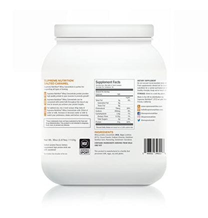 Supreme Nutrition Whey Protein Concentrate | 1.12kg - 28 Servings | Lean Muscle Supreme NutritionBuy Supplements Australia