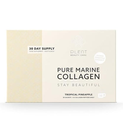 Plent Pure Marine Collagen Tropical Pineapple - Stay Beautiful - 5G Collagen Peptides Daily PlentBuy Supplements Australia