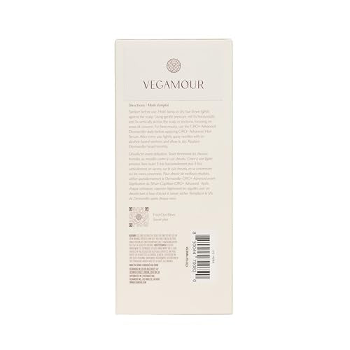 VEGAMOUR GRO+ Advanced Dermaroller | 1,200 Microneedle 0.25mm Scalp Tool | Gently Exfoliates the Scalp | Wide Head for Maximum Coverage VEGAMOURBuy Supplements Australia