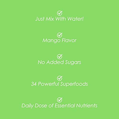 SkinnyFit Mango Splash Skinny Greens, Green Juice Superfood Powder, Natural Energy SkinnyFitBuy Supplements Australia