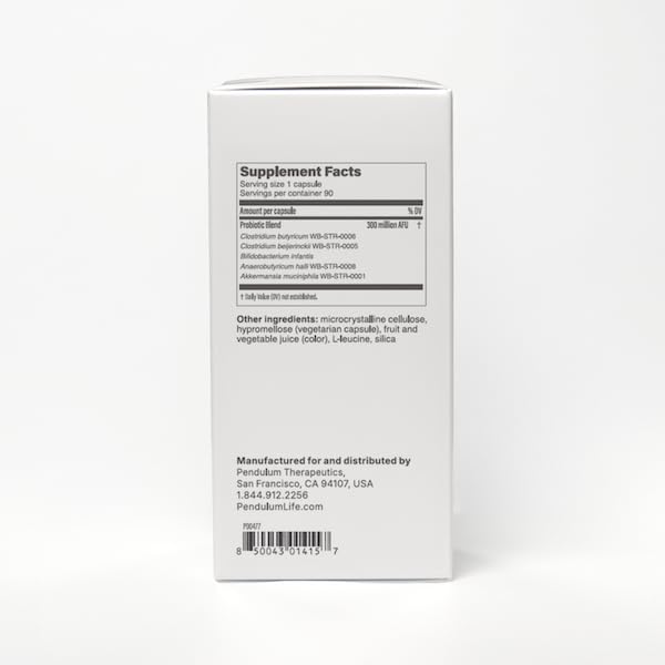 Pendulum Metabolic Daily - Multi-Strain Probiotic with Akkermansia muciniphila to Support Metabolism and Sustain Energy Levels - for Women and Men - 90 Capsules (1 Pack) PendulumBuy Supplements Australia