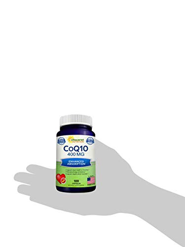 aSquared Nutrition CoQ10 (400mg Max Strength, 100 Veggie Capsules) - High Absorption aSquared NutritionBuy Supplements Australia
