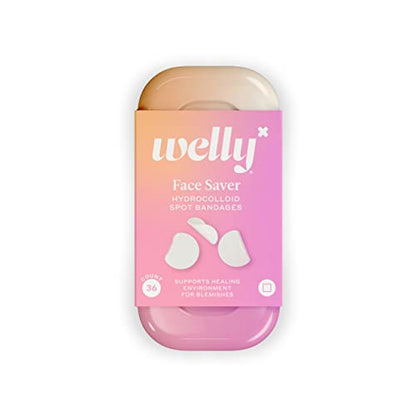 Welly Bandages - Face Savers, Hydrocolloid Acne Blemish Patch, Adhesive, Small Spot Shape