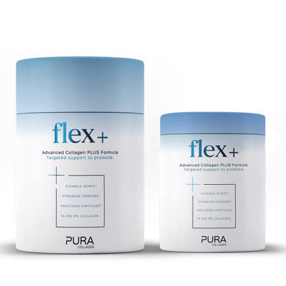 Pura Collagen Powdered Supplement Flex+, 10,000 mg Hydrolysed Peptides, Vitamin C & Manganese Pura CollagenBuy Supplements Australia