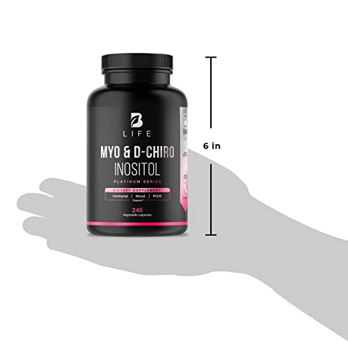 Myo-Inositol & D-Chiro Inositol by B Life - 240 Capsules | Made in USA | 40:1 Ratio B Life CompanyBuy Supplements Australia