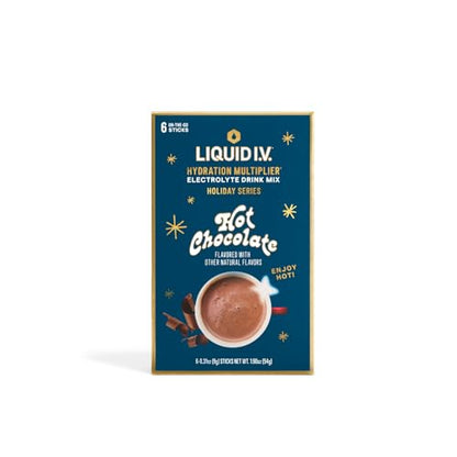Liquid I.V.® Hydration Multiplier Hot Chocolate | Limited Edition Electrolyte Powder Drink | 2 Pack (12 Servings) Liquid I.V.Buy Supplements Australia