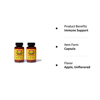 Bragg Apple Cider Vinegar Capsules - Vitamin D3 & Zinc - 750mg of Acetic Acid – Immune BraggBuy Supplements Australia
