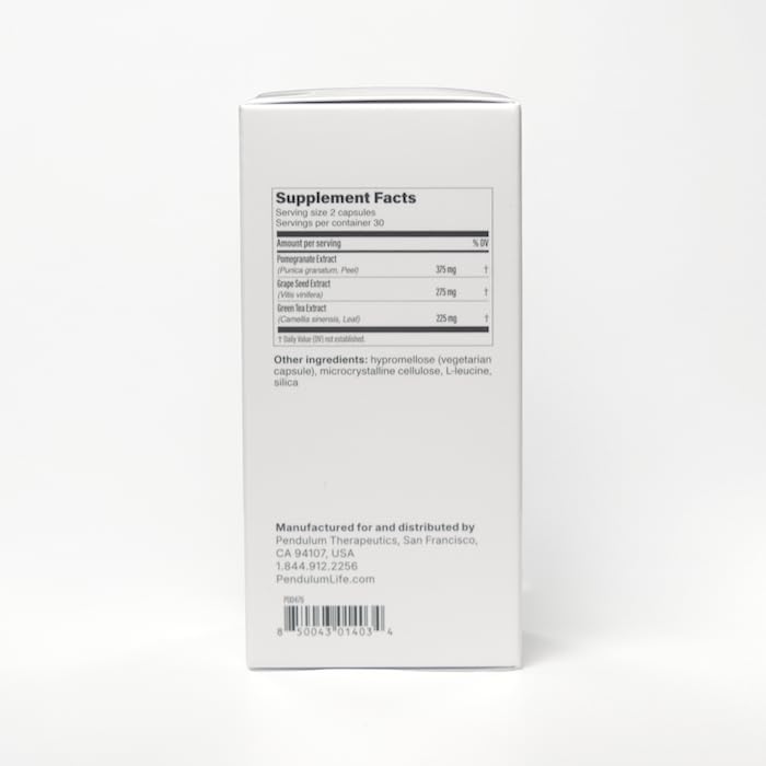 Pendulum Polyphenol Booster, Antioxidant from Superfoods, Beneficial Plant Compounds for Good Health, Helps Boost Akkermansia Muciniphila for Men & Women (60 Capsules, 1-Pack) PendulumBuy Supplements Australia