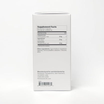 Pendulum Polyphenol Booster, Antioxidant from Superfoods, Beneficial Plant Compounds for Good Health, Helps Boost Akkermansia Muciniphila for Men & Women (60 Capsules, 1-Pack) PendulumBuy Supplements Australia