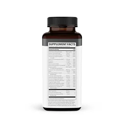 NeuroQ Daily Essentials Multivitamin – High‑Potency Brain & Body Support with Choline 550 mg, PQQ, CoQ10, Alpha Lipoic Acid LifeSeasons