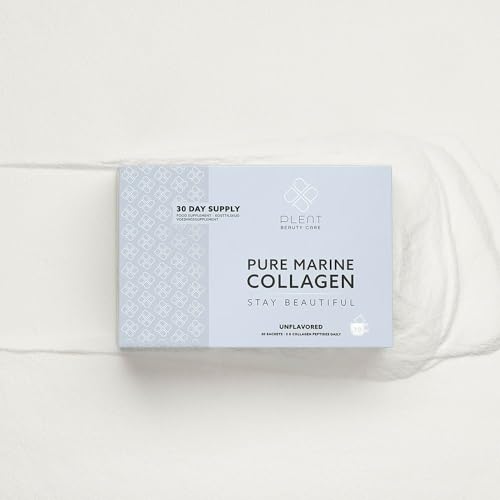 Plent Pure Marine Collagen Unflavoured - Stay Beautiful - 5G Collagen Peptides Daily - 30 Sachets PlentBuy Supplements Australia