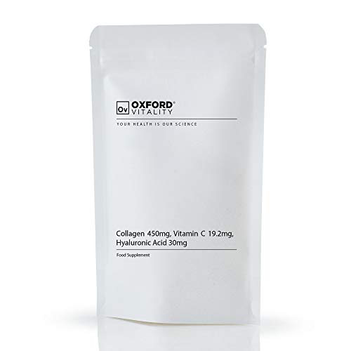 Collagen 450mg, Vitamin C 19.2mg, Hyaluronic Acid 30mg Capsules | Bones & Skin Ov OXFORD VITALITYBuy Supplements Australia