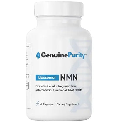 GenuinePurity - 250mg Liposomal NMN Supplement - 60 Vegan Capsules to Support NAD+ Production, Cellular Energy & Healthy Aging - Nicotinamide Mononucleotide for Metabolic Wellness & Immune Support GenuinePurityBuy Supplements Australia