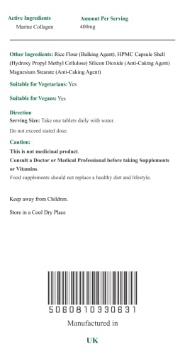 NATURE'S VITALITY'S Marine Collagen Capsules 400mg 60 Capsules 2 NATURE'S VITALITY'SBuy Supplements Australia