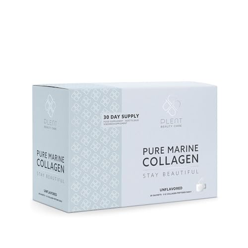 Plent Pure Marine Collagen Unflavoured - Stay Beautiful - 5G Collagen Peptides Daily - 30 Sachets PlentBuy Supplements Australia