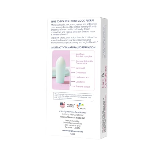 VagiBiom Dual Action Formula. Vaginal and Urinary Support to Balance Intimate Flora VagiBiomBuy Supplements Australia