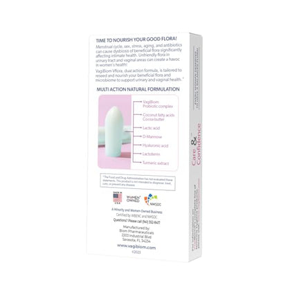 VagiBiom Dual Action Formula. Vaginal and Urinary Support to Balance Intimate Flora VagiBiomBuy Supplements Australia