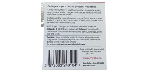 AHS Super Collagen Plus C Tablets - Pack of 250 Tablets (Also 120 + 90 Counts) 3 Sizes! 6000MG PER AHSBuy Supplements Australia