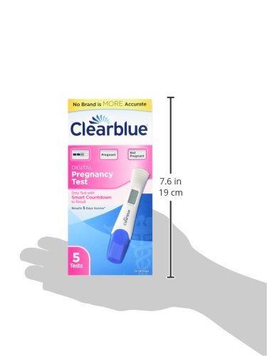 Clearblue Digital Pregnancy Test with Smart Countdown, Multi, 5 count ClearblueBuy Supplements Australia