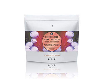 L. Chlorine Free Ultra Thin Liners Regular Absorbency, Organic Cotton, Free of Chlorine Bleaching