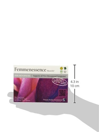 Femmenessence® MacaLife® – Clinically Proven Perimenopausal Organic Vegan Supplement for Natural Hormone Balance, Symptom Relief, Heart & Mood Support (120 Capsules, 60 Day Supply) Natural Health InternationalBuy Supplements Australia