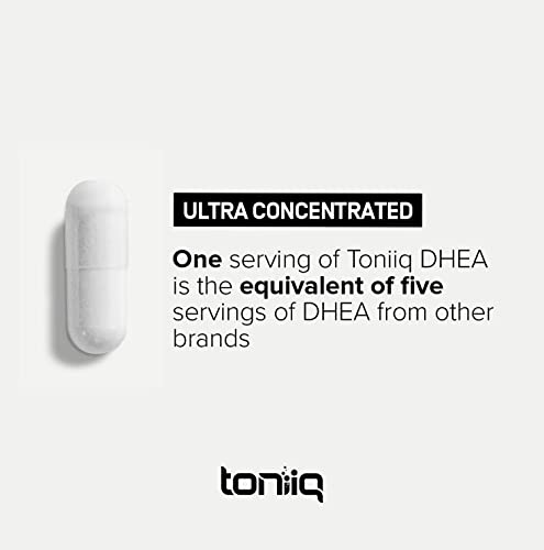 Toniiq Ultra High Strength DHEA Capsules - DHEA for Men and Ladies - 25mg Micronized ToniiqBuy Supplements Australia