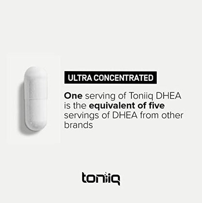 Toniiq Ultra High Strength DHEA Capsules - DHEA for Men and Ladies - 25mg Micronized ToniiqBuy Supplements Australia